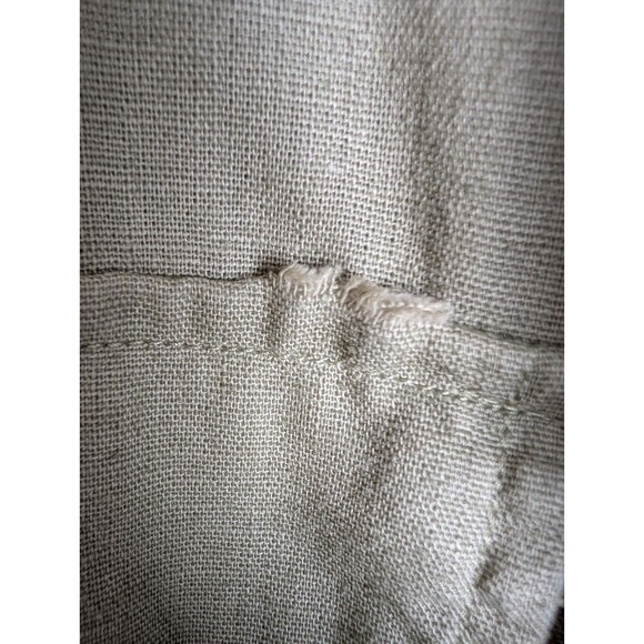 Vintage Dockers Authentic Mens Linen Blend Shirt XL Green Short Sleeve Button Up - Picture 6 of 13